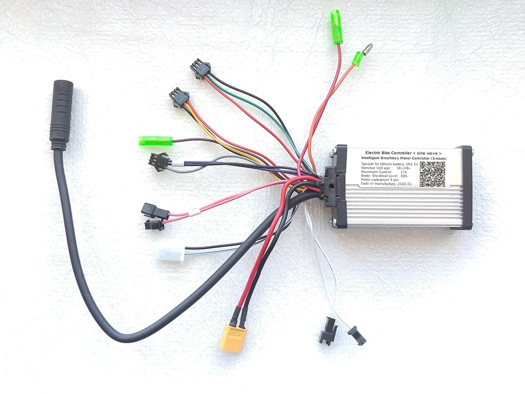 Контролер сінус 36v 48v струм 17а 350w 9Pin