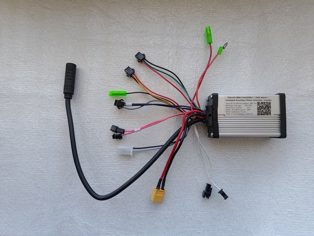 Контролер сінус 36v 48v струм 17а 350w 9Pin