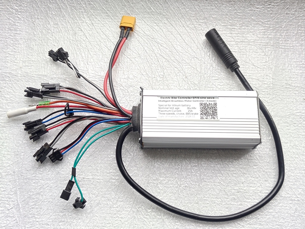 Контролер sin 36v 48v ток 25а 500w, 9pin
