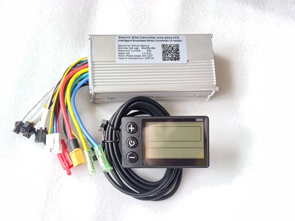 Контролер сінус з дісплеєм s866 24v 36v 48v 25a 500w