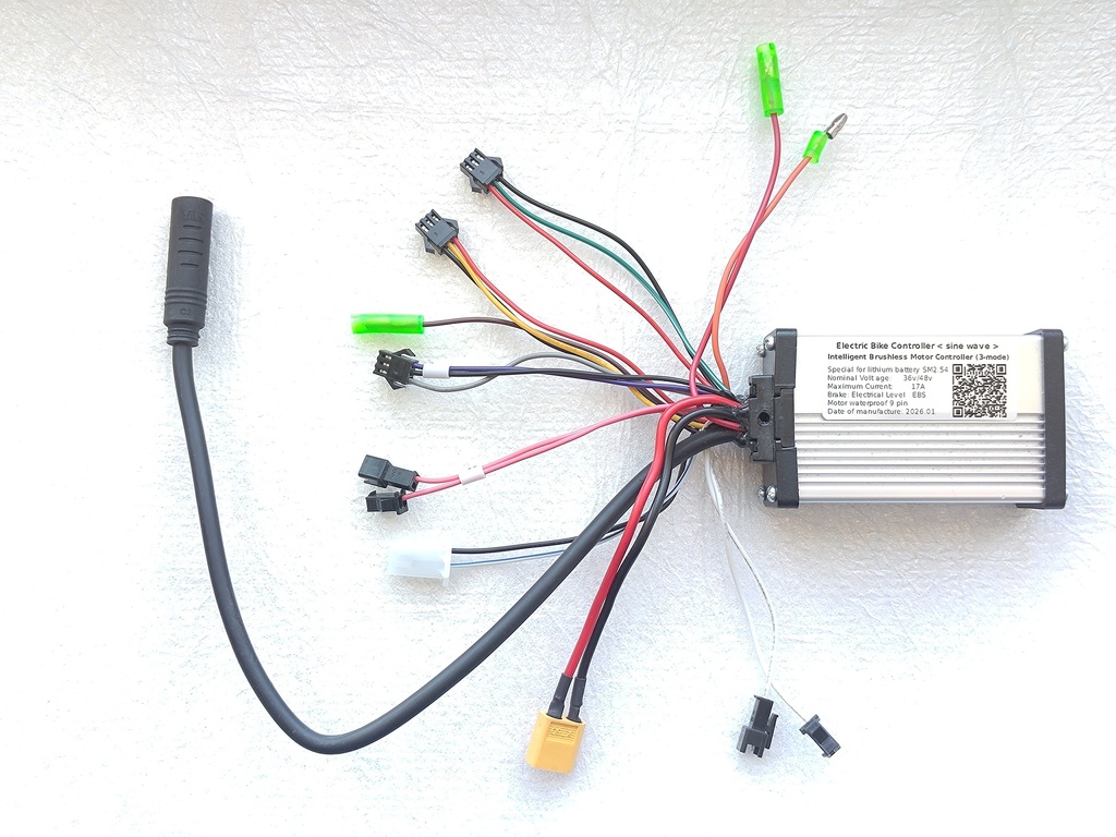 Контролер сінус 36v 48v струм 17а 350w 9Pin sm2.54
