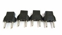 Перехідник штепсельний 220v на евро (з китайської та американської)