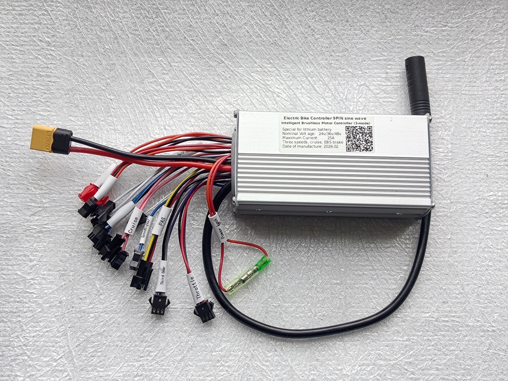 Контролер sin 36v 48v ток 25а 500w, 9pin