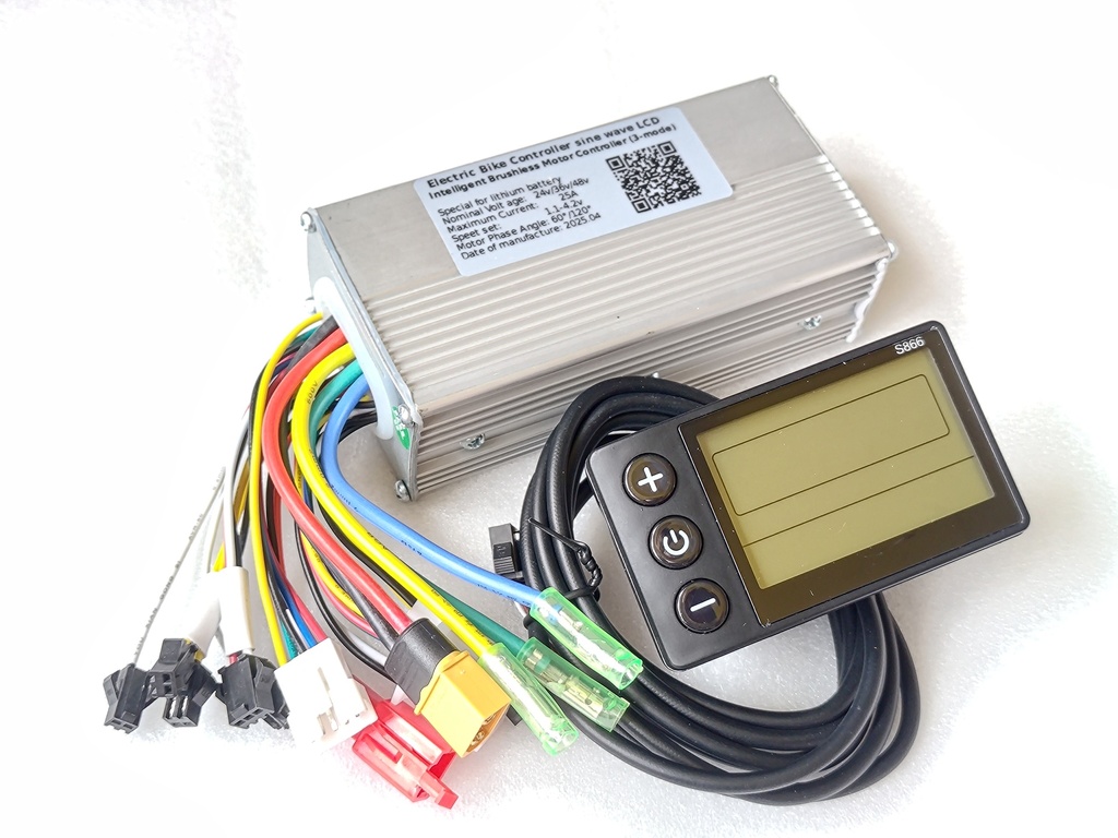 Контролер сінус з дісплеєм s866 24v 36v 48v 30a 800w