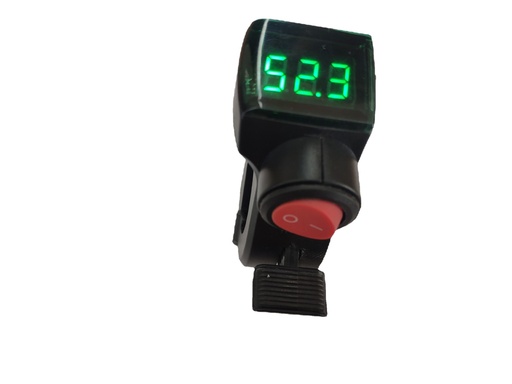 Ручка газу самокатна, зелений вольтметр, кнопка, права ліва