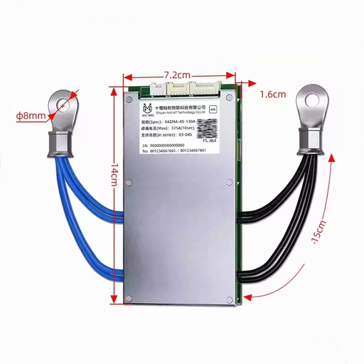 бмс смарт Bluetooth Ant 7-16s 130a (325a <10 сек)