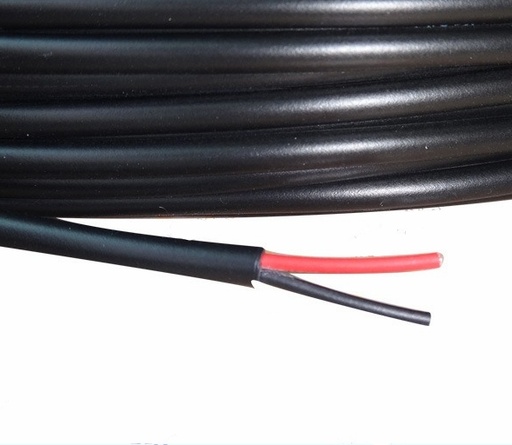 2*0,75мм² мідний гнучкий дріт, червоний + чорний
