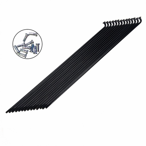 Спица велосипедна 13G 131 мм чорна комплект 36 шт